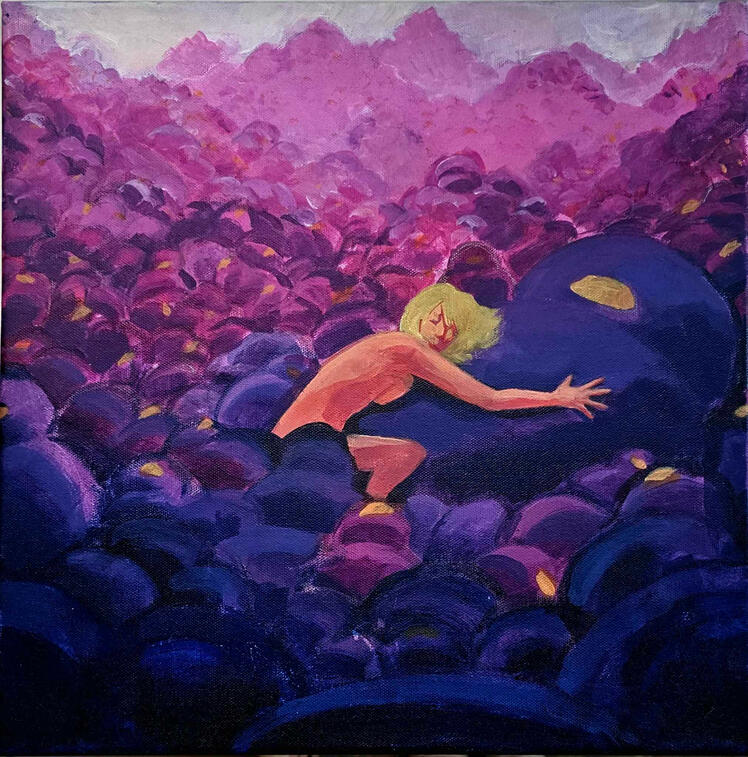 Acrylic Self Portrait